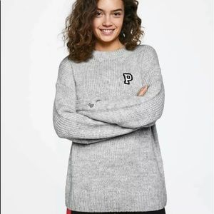 Pink Victoria Secret Boyfriend sweater New with tags large